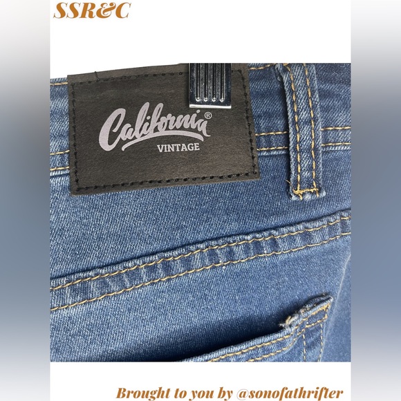Nwt Men’s California Vintage Med Blue Jeans- Size 32 Waist - Picture 3 of 8